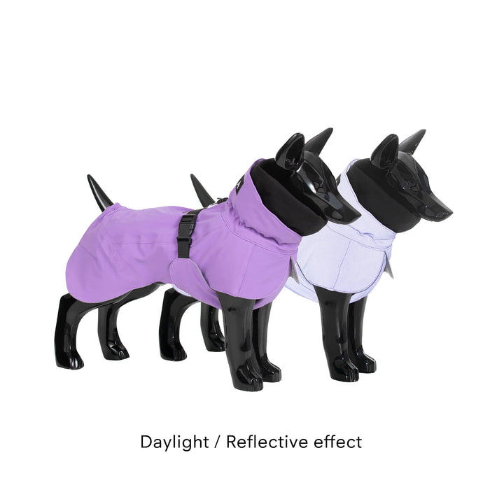 Highly reflective winter coat Visibility / Purple