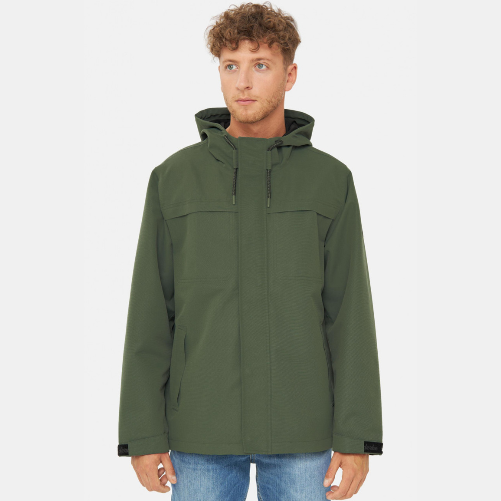 Wattby Men's Rain Jacket Olive Black Green