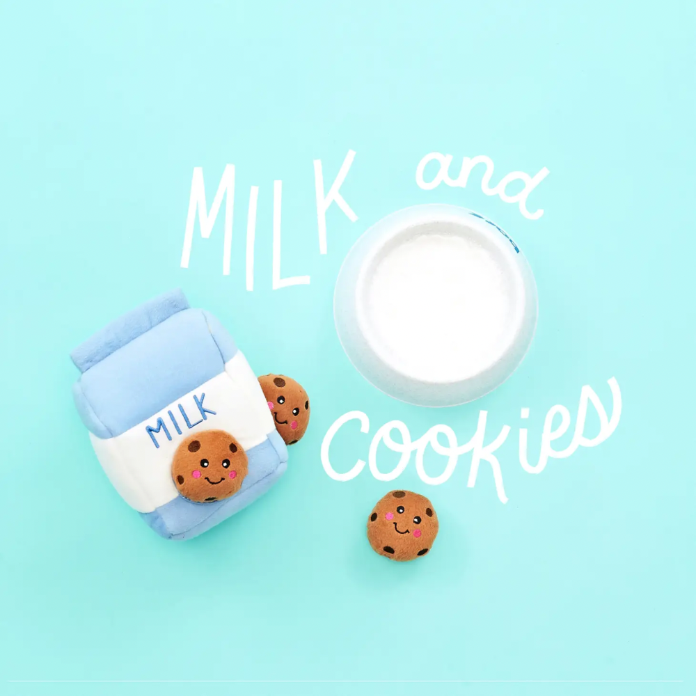 Milch und Kekse