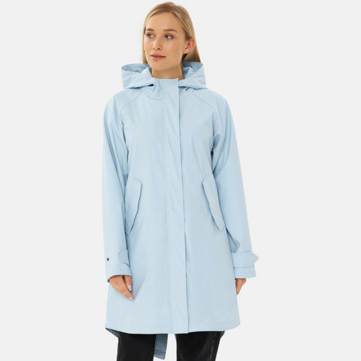 Traveby Friese Plain women's rain jacket Skyride light blue