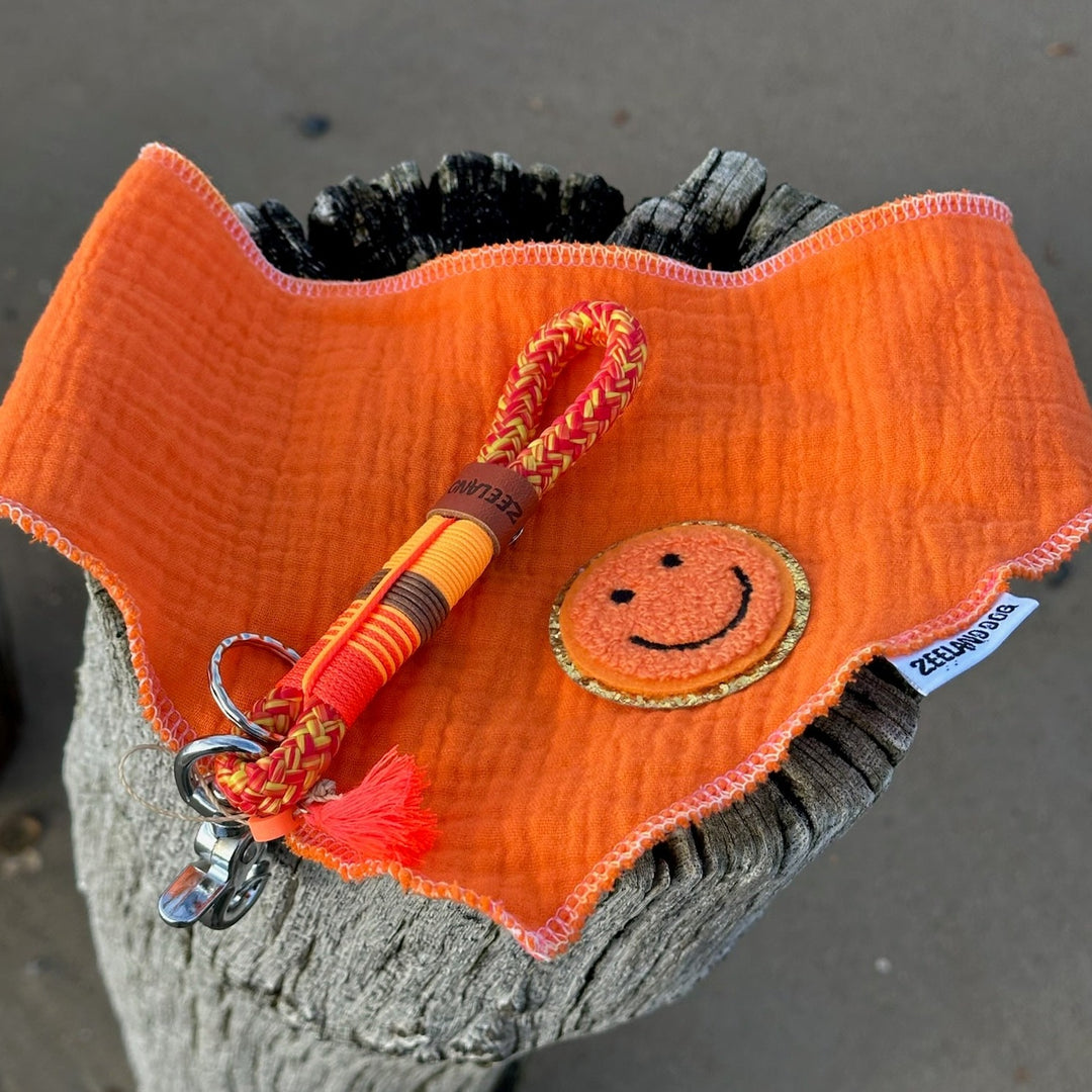 Zeeuwse Hondenbandana Happy Orange