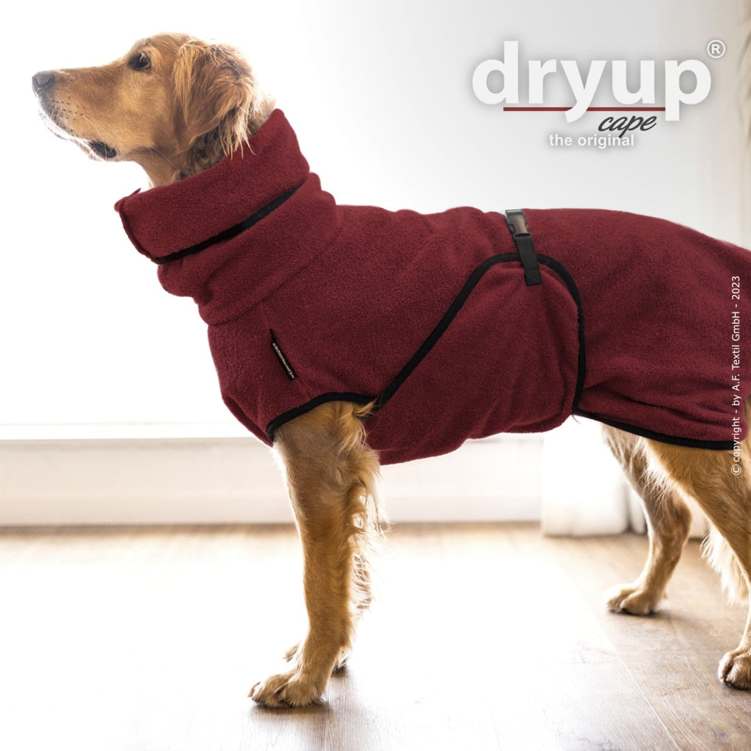 Dog bathrobe Bordeaux