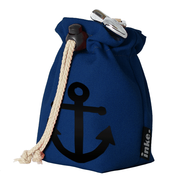 Treat bag royal blue with anchor