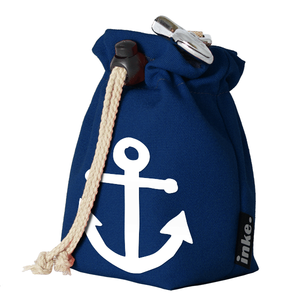 Treat bag royal blue with anchor