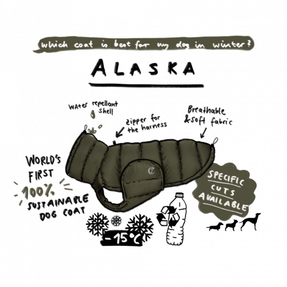 Hondenjas Alaska antraciet
