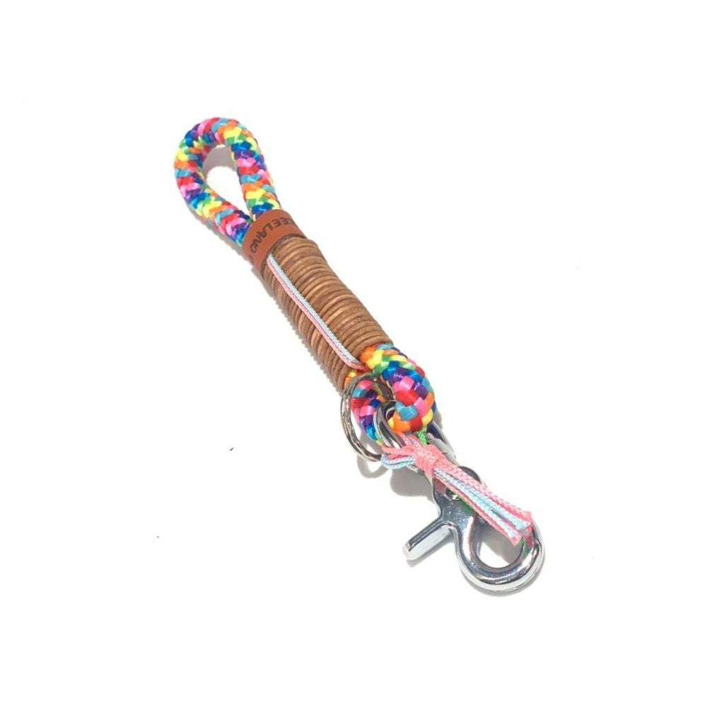 Zeeland Dog Keychain Rainbow
