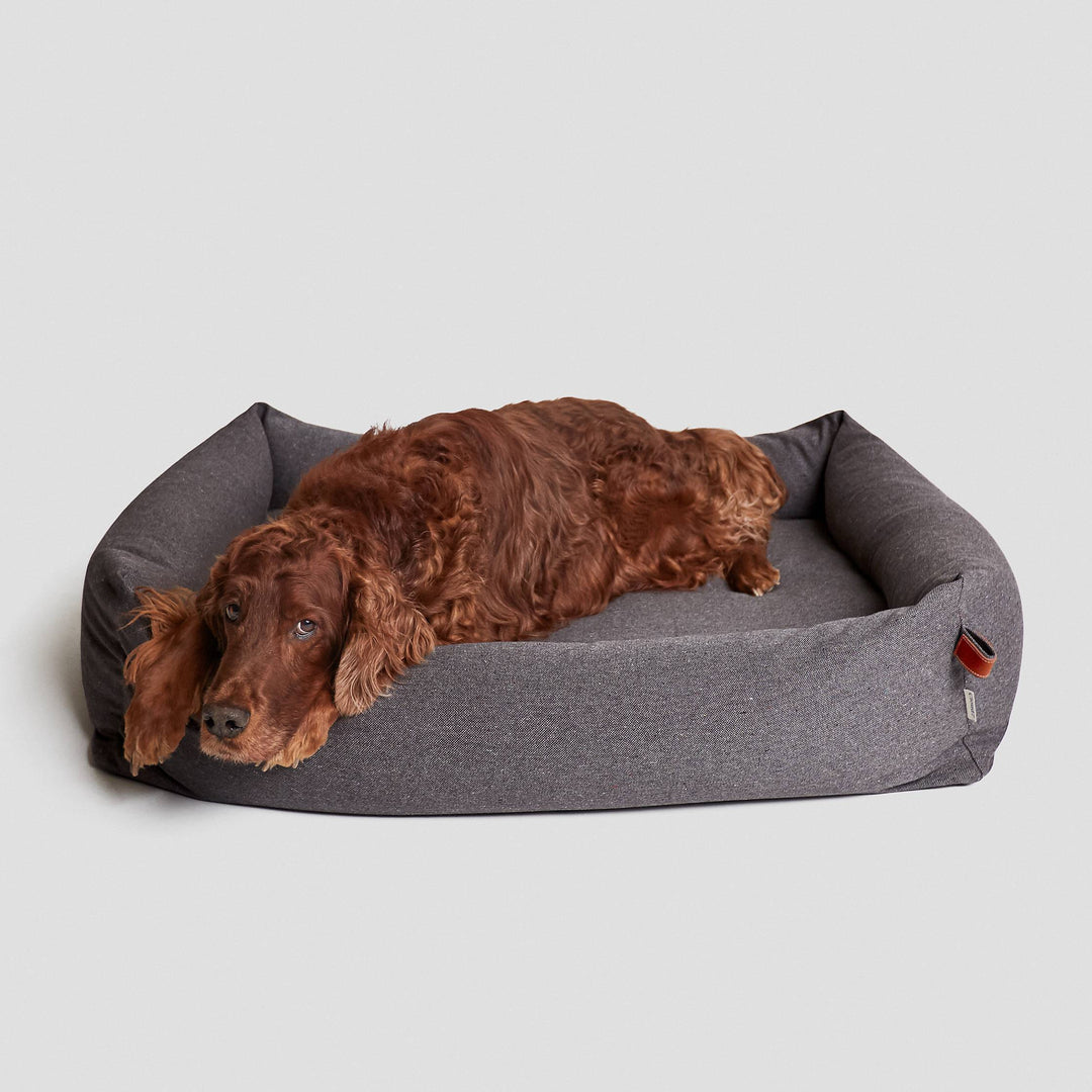 Cloud7 Sleepy Deluxe tweed taupe dog bed