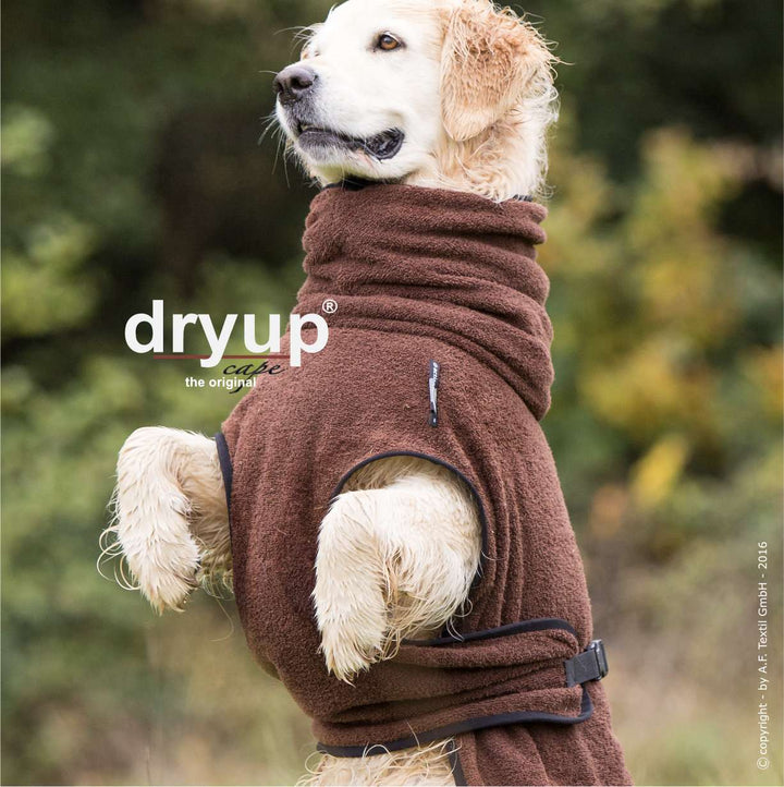 Dog bathrobe brown